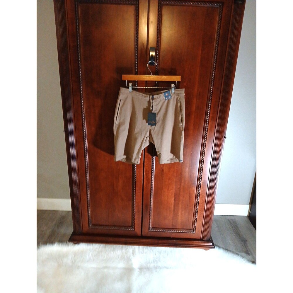 NWT GOOD MAN Men's Size M Tulum Flex Pro Jersey Coco Brown Shorts $98.00